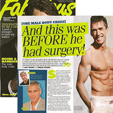 The male body crisis, and this was before he had surgery