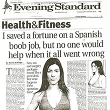 I saved a fortune on a Spanish boob Job, but no one would help when it all went wrong