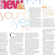 Your eyes the first features to show signs of ageing