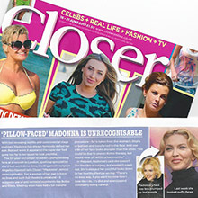 Pillow-faced Madonna is unrecognisable