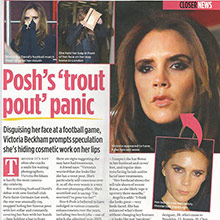 Victoria Beckham prompts speculation she's hiding cosmetic work on her lips
